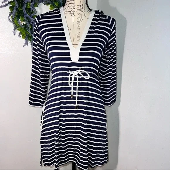 Dakini,M pocketed deepV contrast yoke, tassel drawstring waist side vents,hooded - Picture 1 of 8